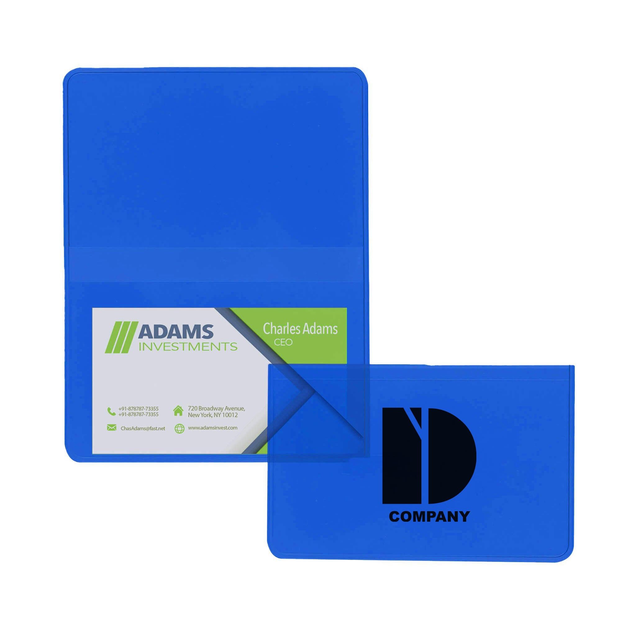 Translucent Vinyl Business Card Case  Imprinted with Logo (Q908222)