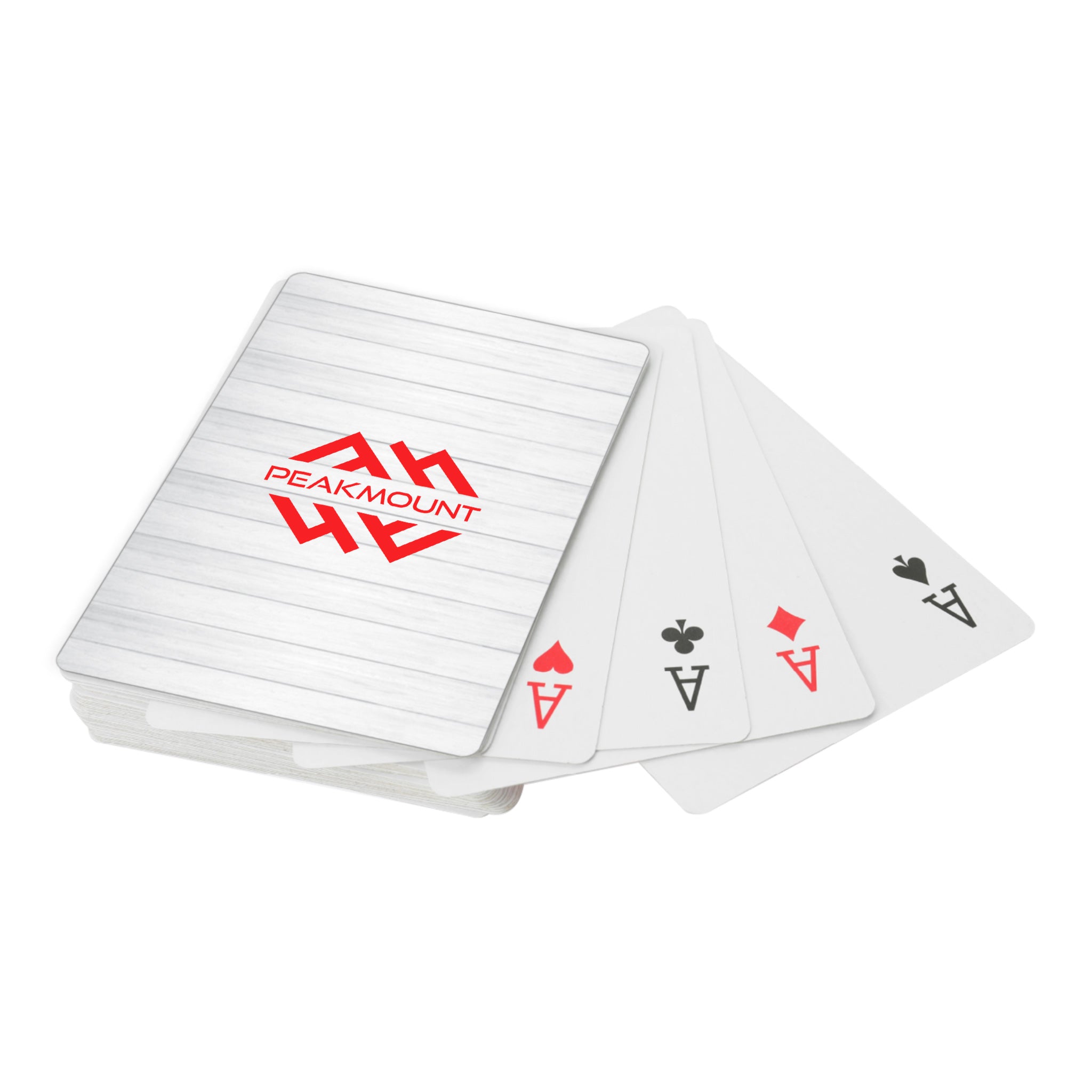 Theme Backs Playing Cards - Shiplap  Imprinted with Logo (Q908911)