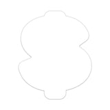 Full Color Dollar Sign Coaster (Q910322)