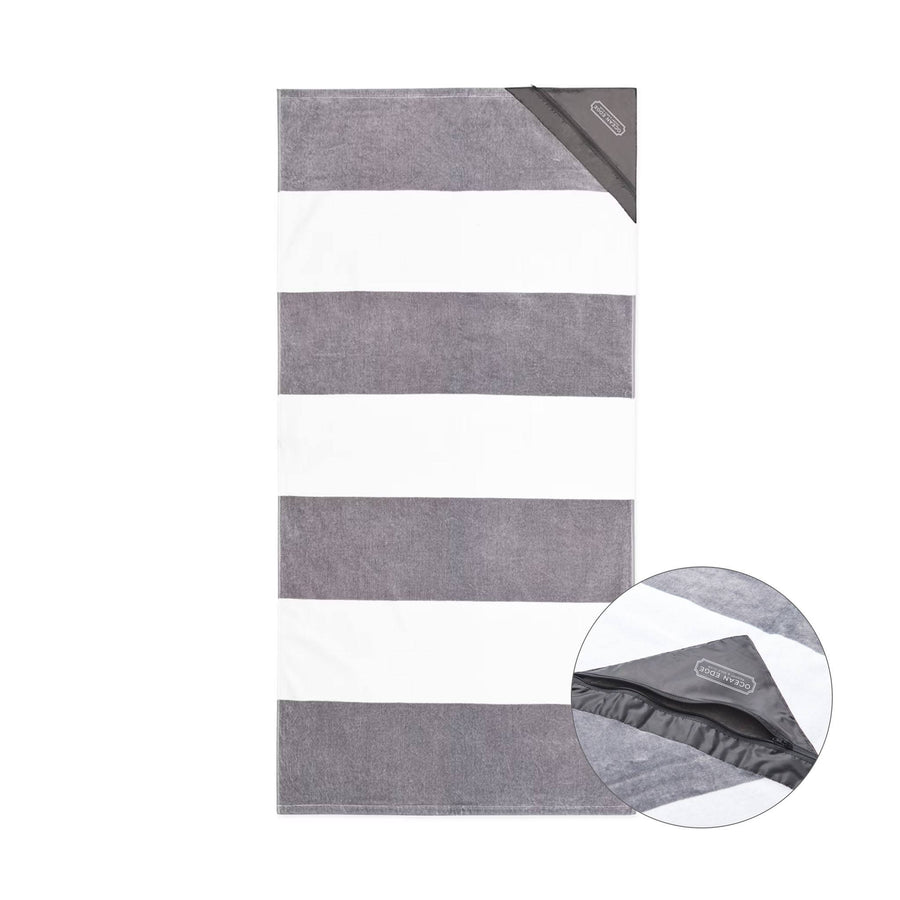Slowtide® Pocket Beach Towel - Porto Grey (Q913622)