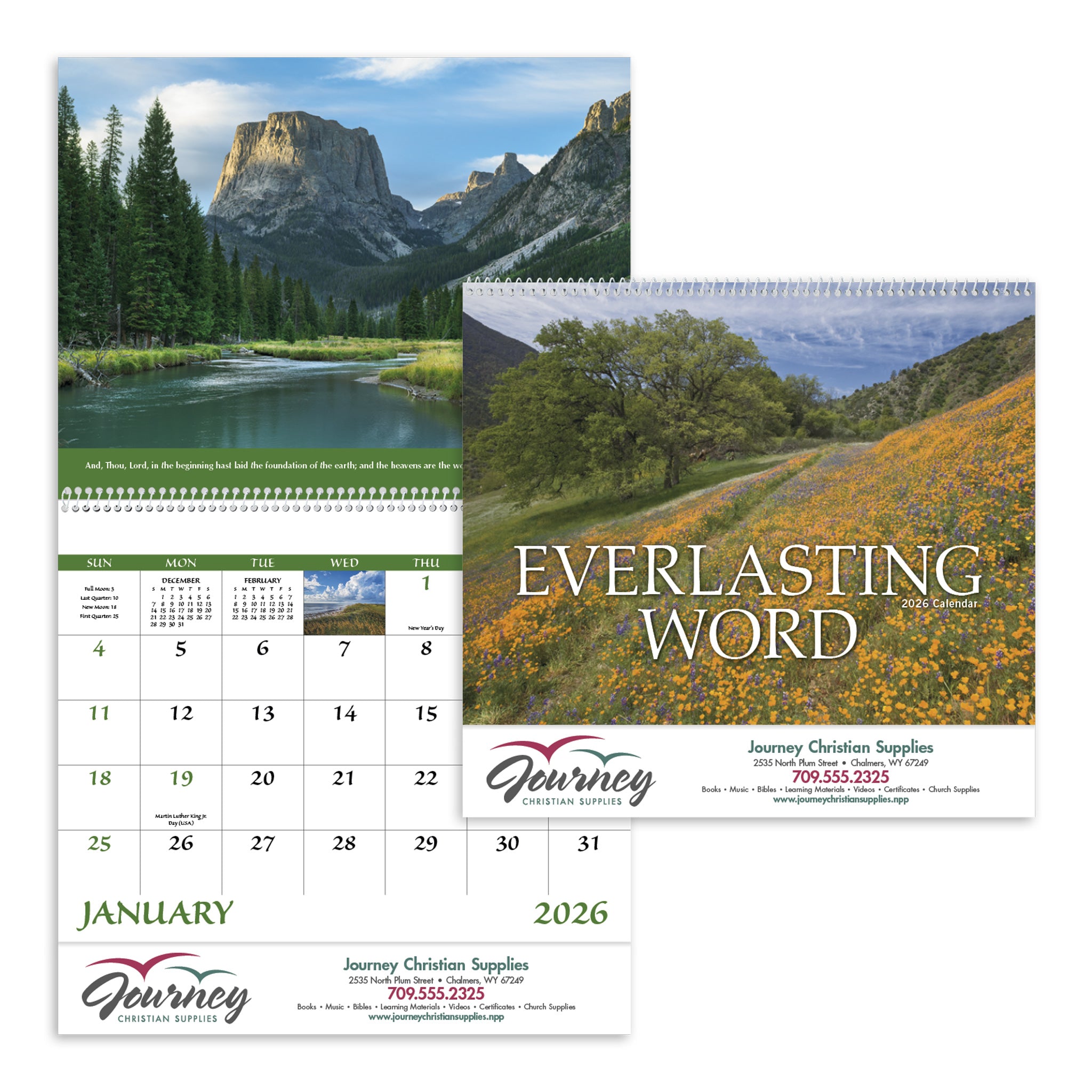 Everlasting Word Without Funeral Planner - Spiral Calendar (Q914722)
