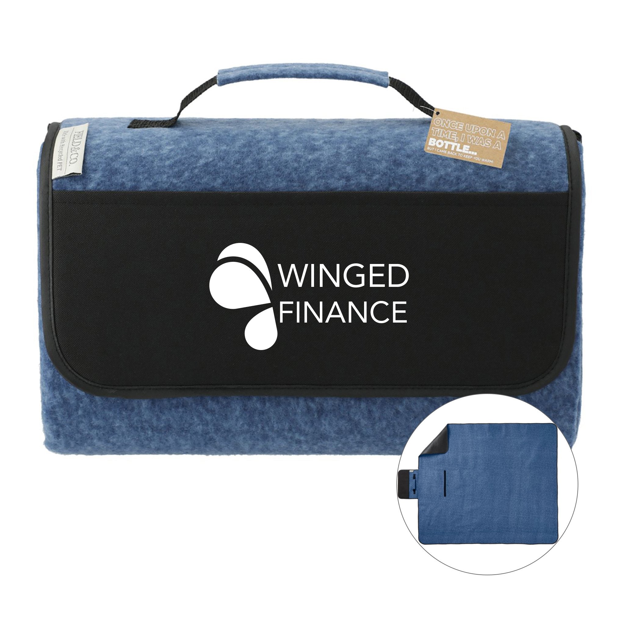 Field & Co. Recycled PET Oversized Picnic Blanket  Imprinted with Logo (Q915622)