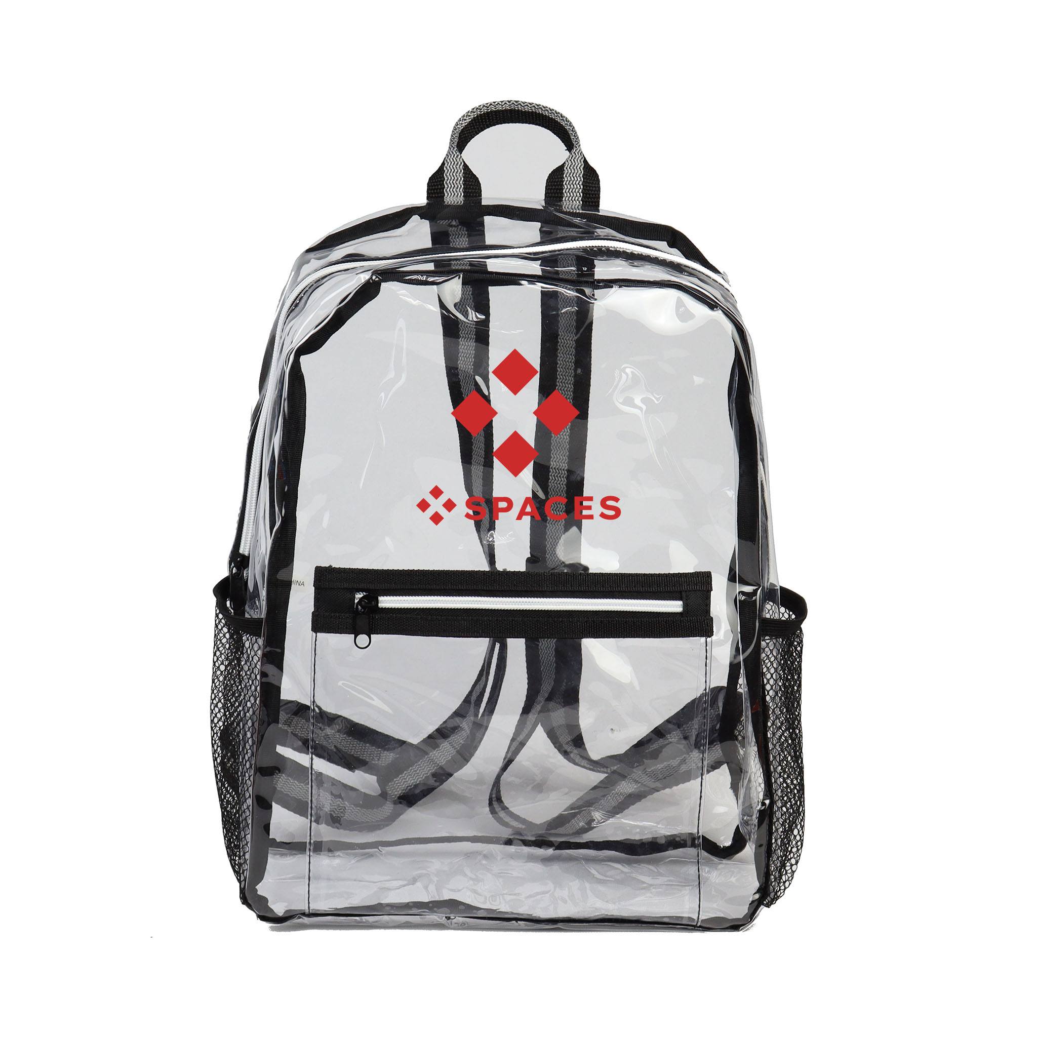 Clear TPU Backpack  Imprinted with Logo (Q916432)