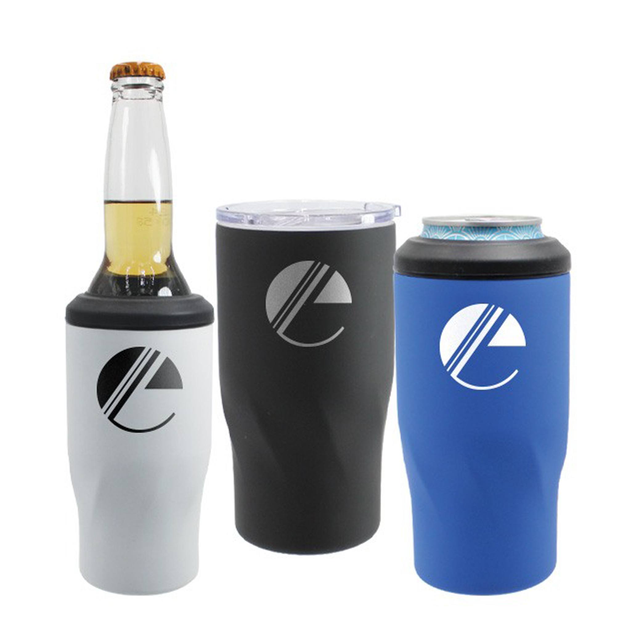 Halcyon® 4 in 1 Can Cooler - Silkscreen  Imprinted with Logo (Q917022)
