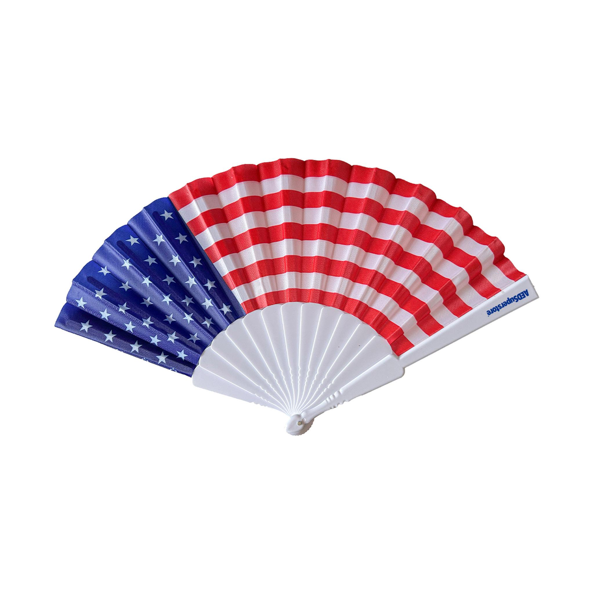 Patriotic Accordion Fan  Imprinted with Logo (Q918432)