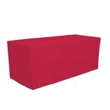 8-ft. to 6-ft. Convertible Table Cover Front Print - Custom Fabric Color (Q919022)