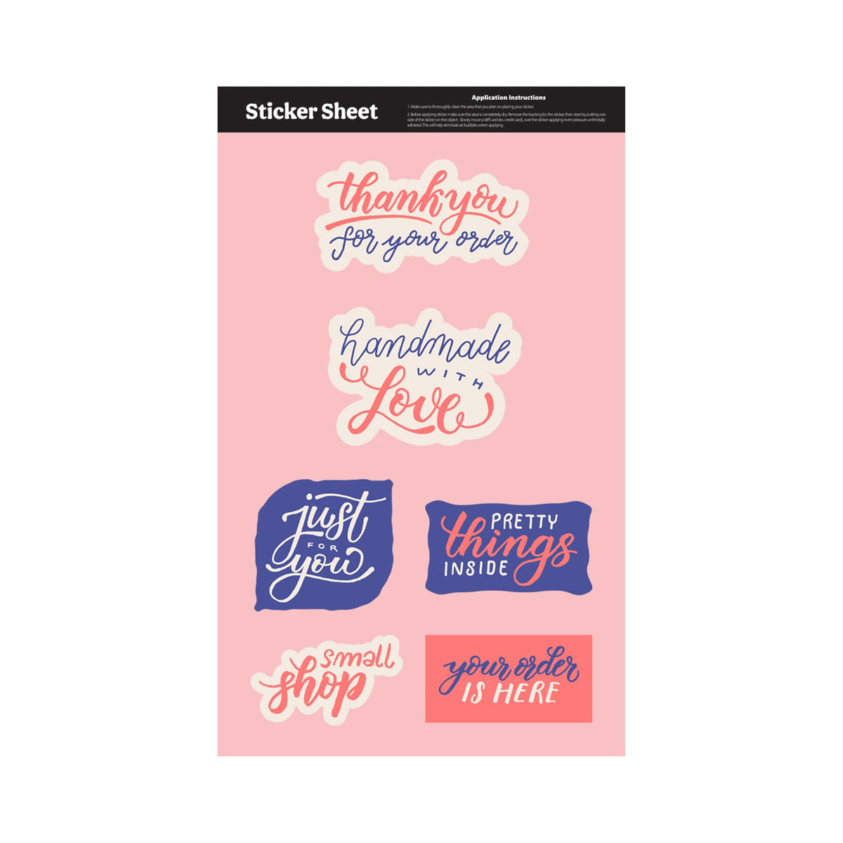 Custom 11.5 x 7 In. Ultra Removable Sticker Sheet Custom Shapes ...