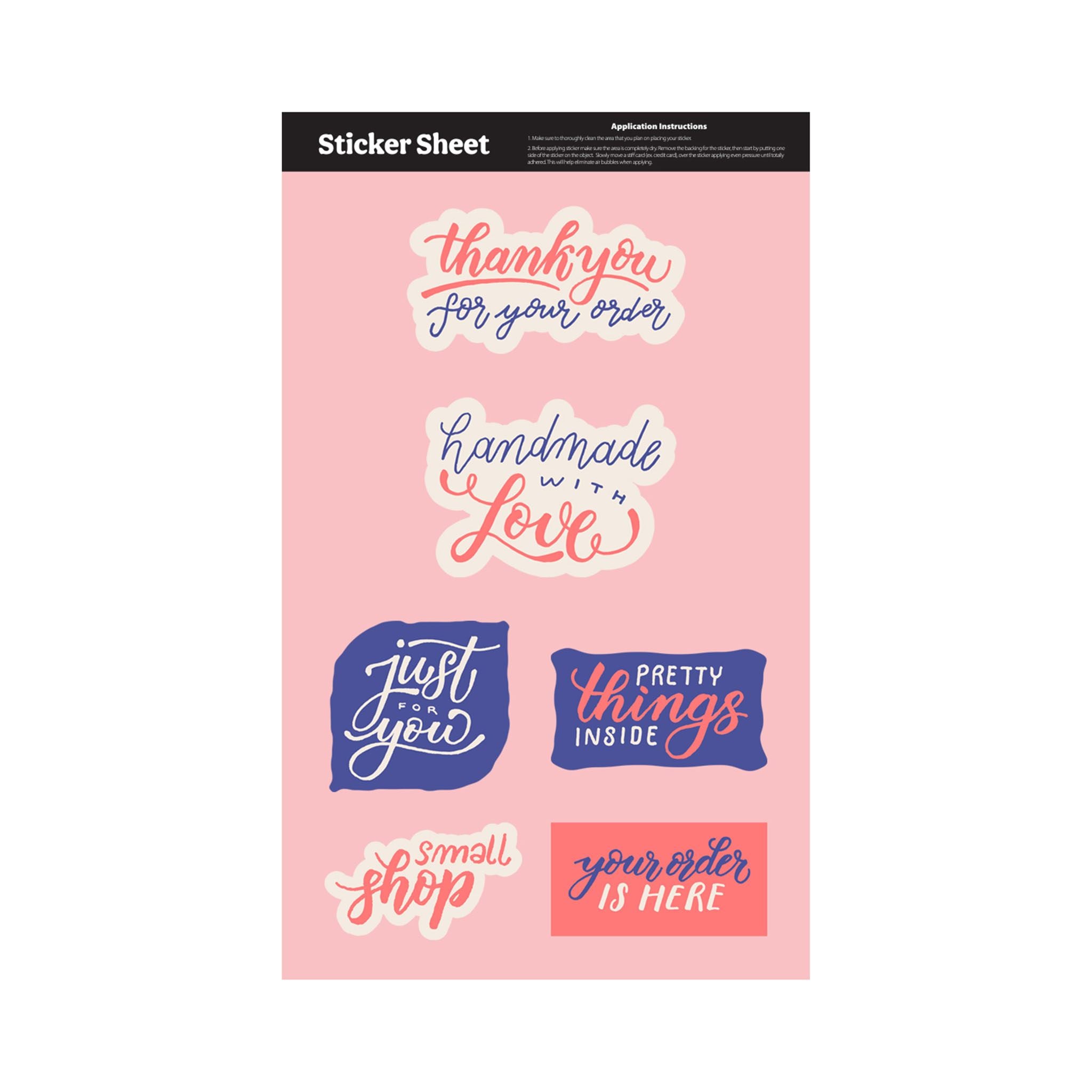 11.5 x 7 In. Ultra Removable Sticker Sheet Custom Shapes (Q921022)