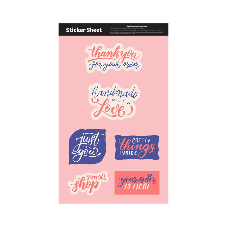 11.5 x 7 In. Ultra Removable Sticker Sheet Custom Shapes (Q921022)