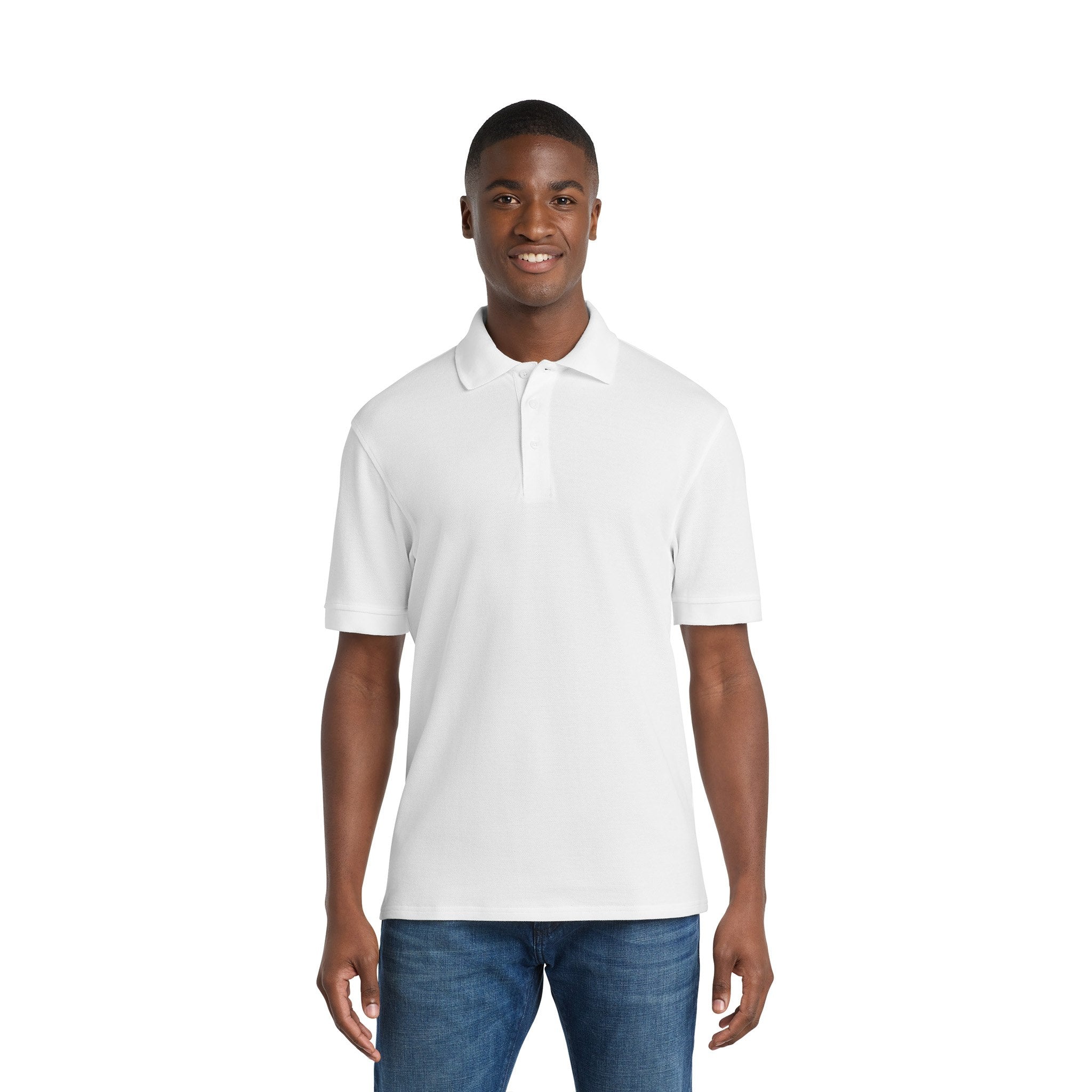 Port & Co™ Combed Ring Spun Pique Polo  Imprinted with Logo (Q921332)