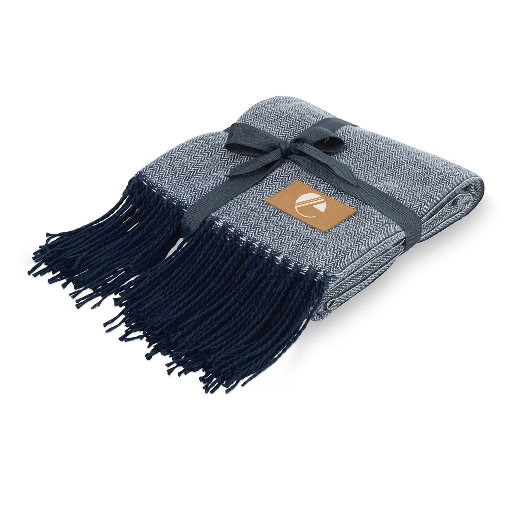 Everlasting Throw Blanket - Navy Blue  Imprinted with Logo (Q923022)