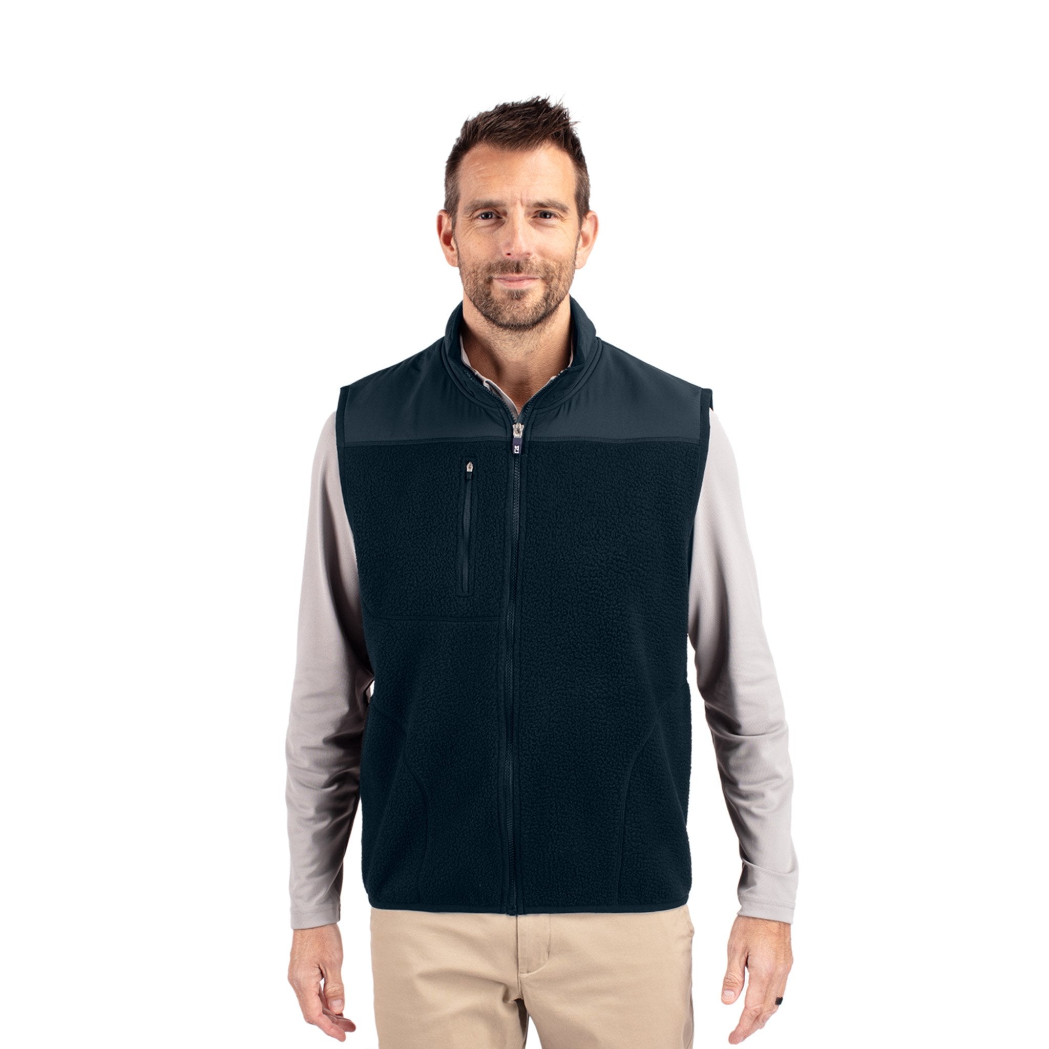 Cutter & Buck Cascade Eco Fleece Mens Vest (Q924332)