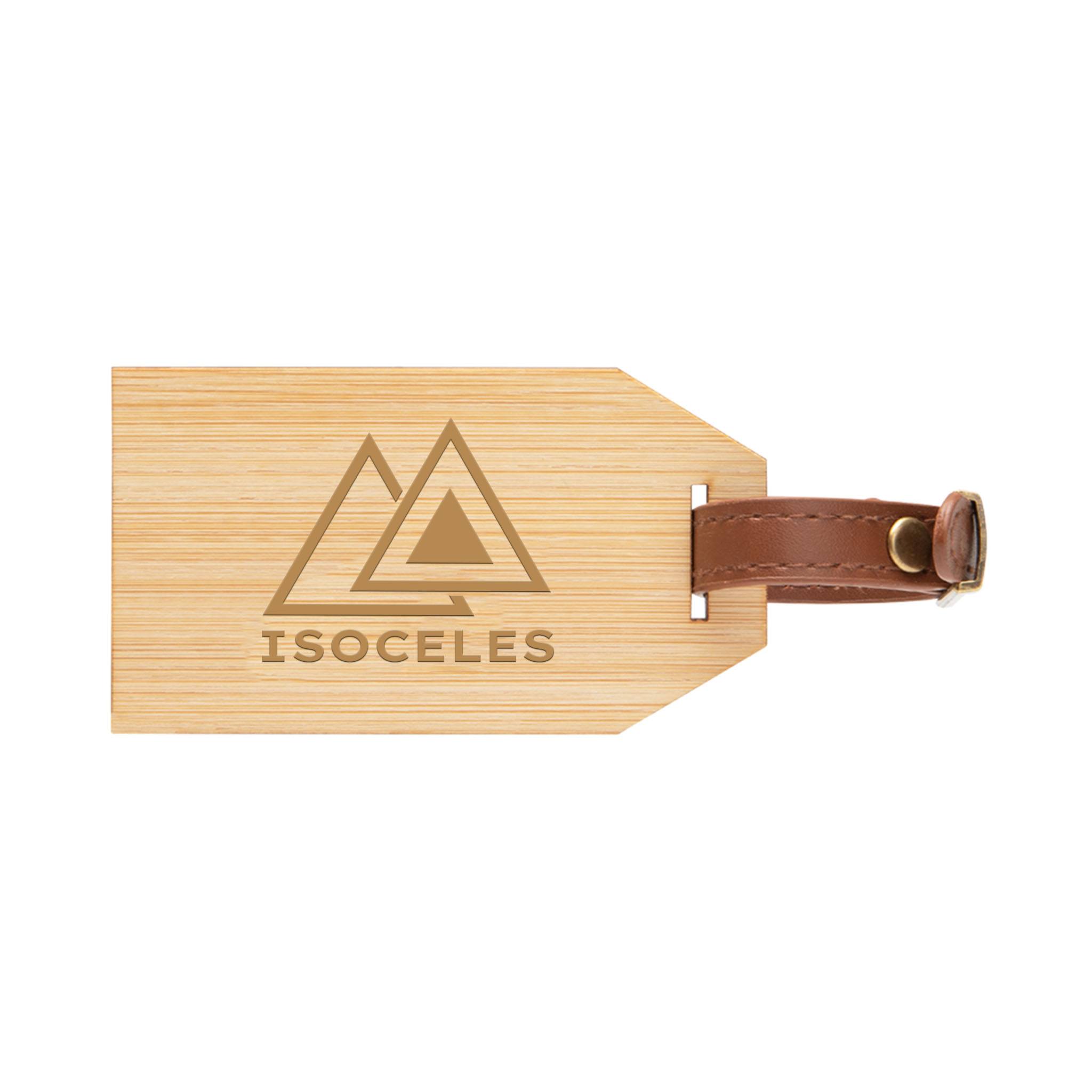 Outbound Bamboo Luggage Tag  Imprinted with Logo (Q925822)