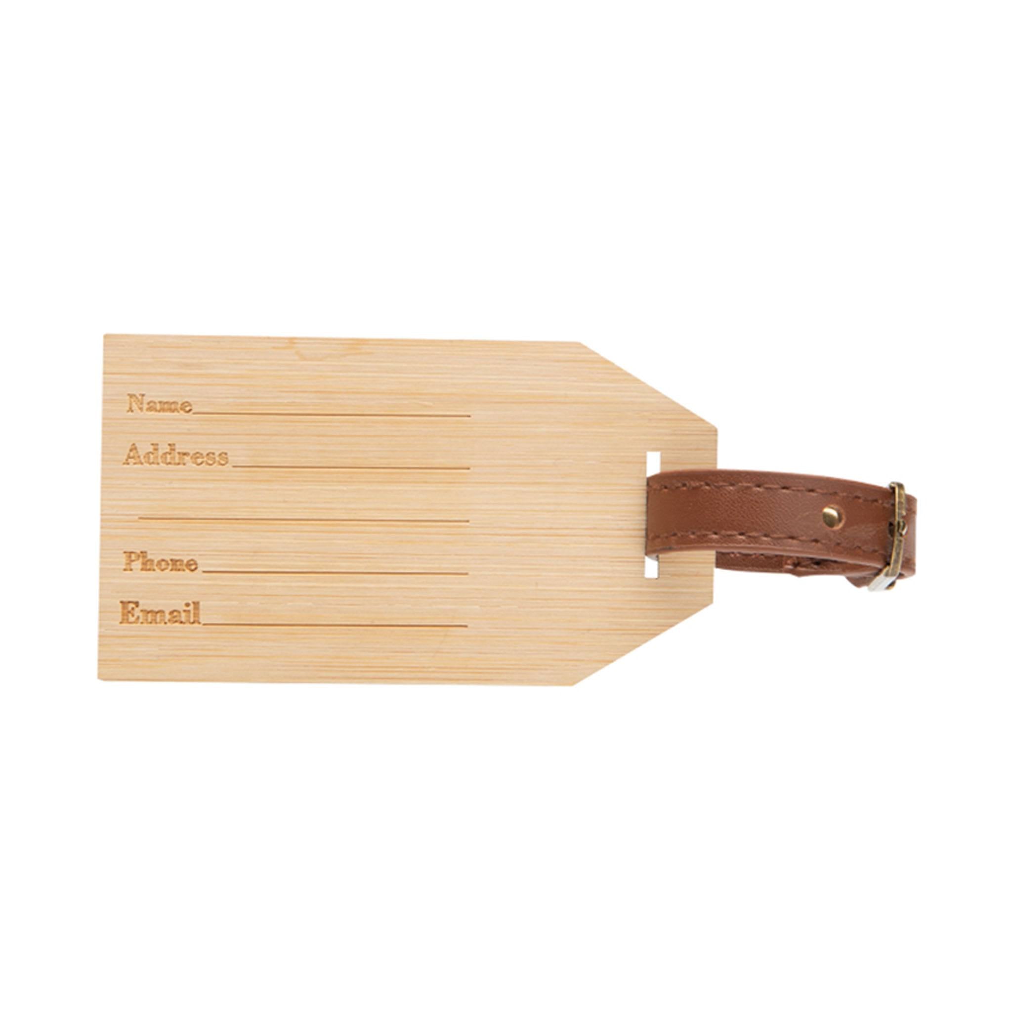 Outbound Bamboo Luggage Tag (Q925822)