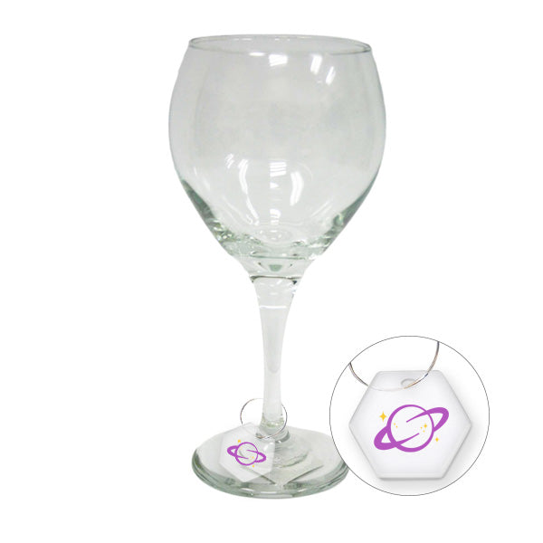 Hexagon Acrylic Wine Charm (Q927922)