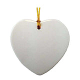 3 Inch Ceramic Ornament - Heart (Q928822)
