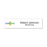 Moniker Full Color Name Plate: 8 x 2 In.  Imprinted with Logo (Q930022)