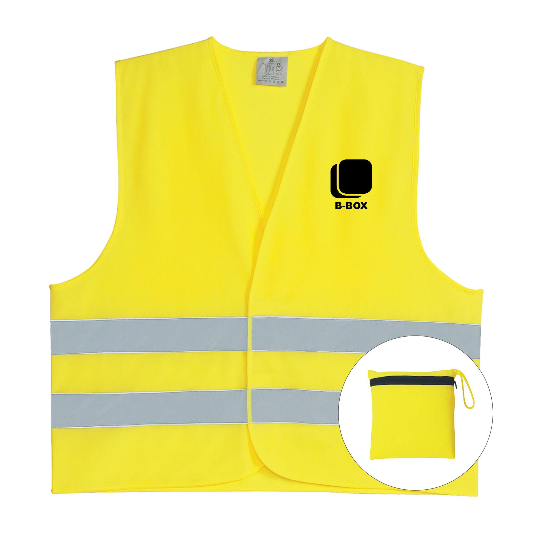 Reflective Safety Vest  Imprinted with Logo (Q930511)