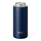 12 Oz. Swig Skinny Can Cooler - Matte Navy (Q930522)