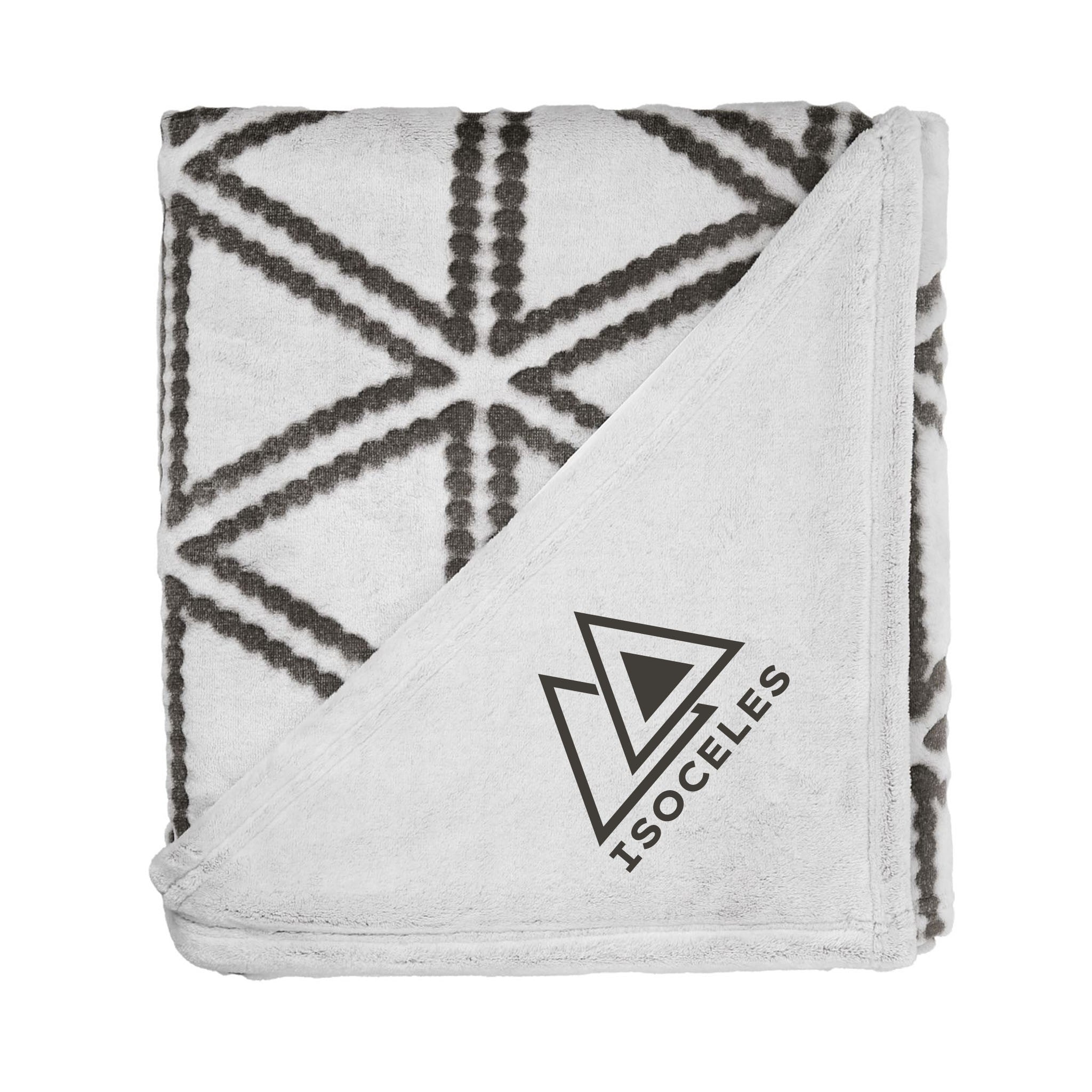 Sculpture Print Ultra Plush Blanket  Imprinted with Logo (Q931322)