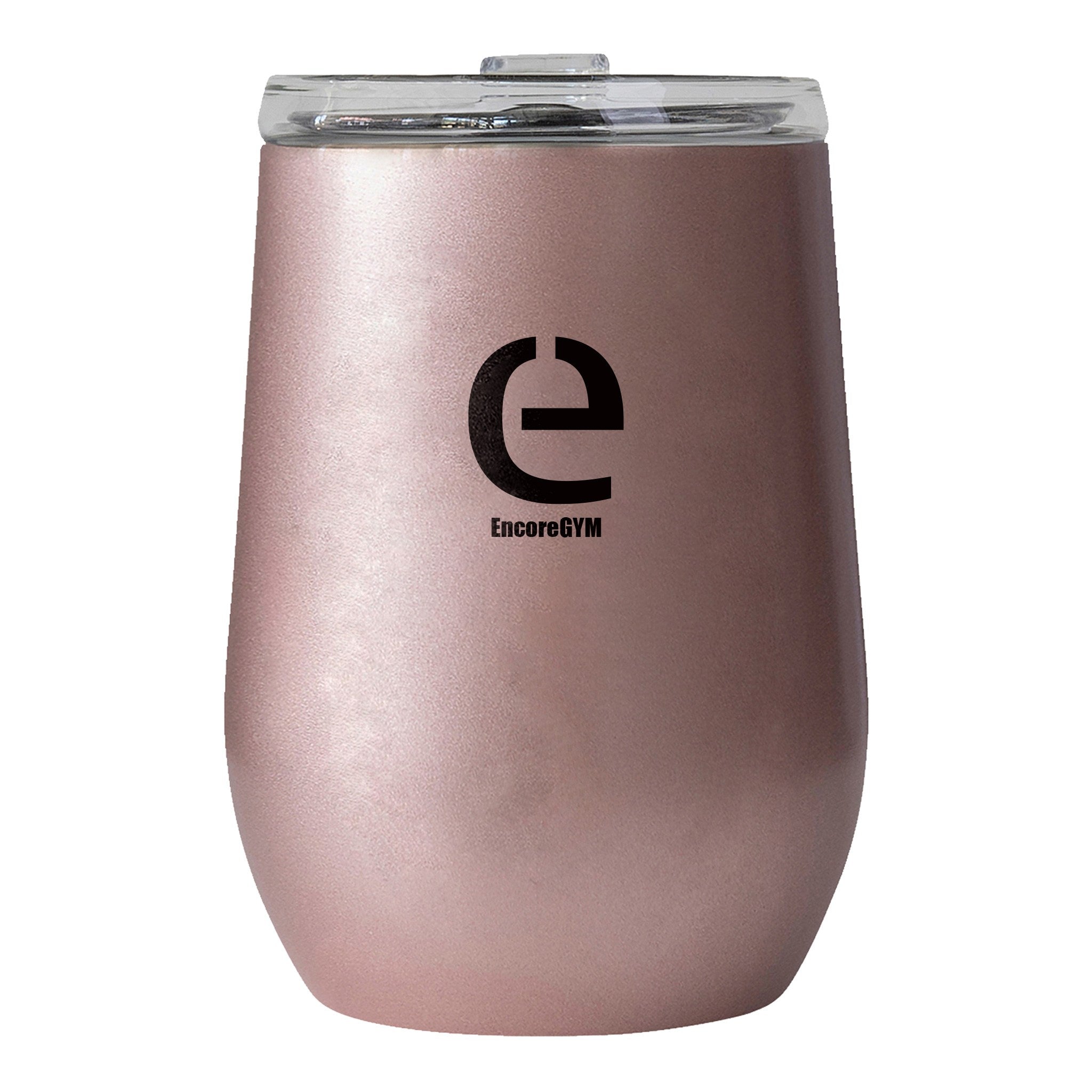 10 Oz. Vinglace Stemless Wine Tumbler - Rose Gold  Imprinted with Logo (Q932622)