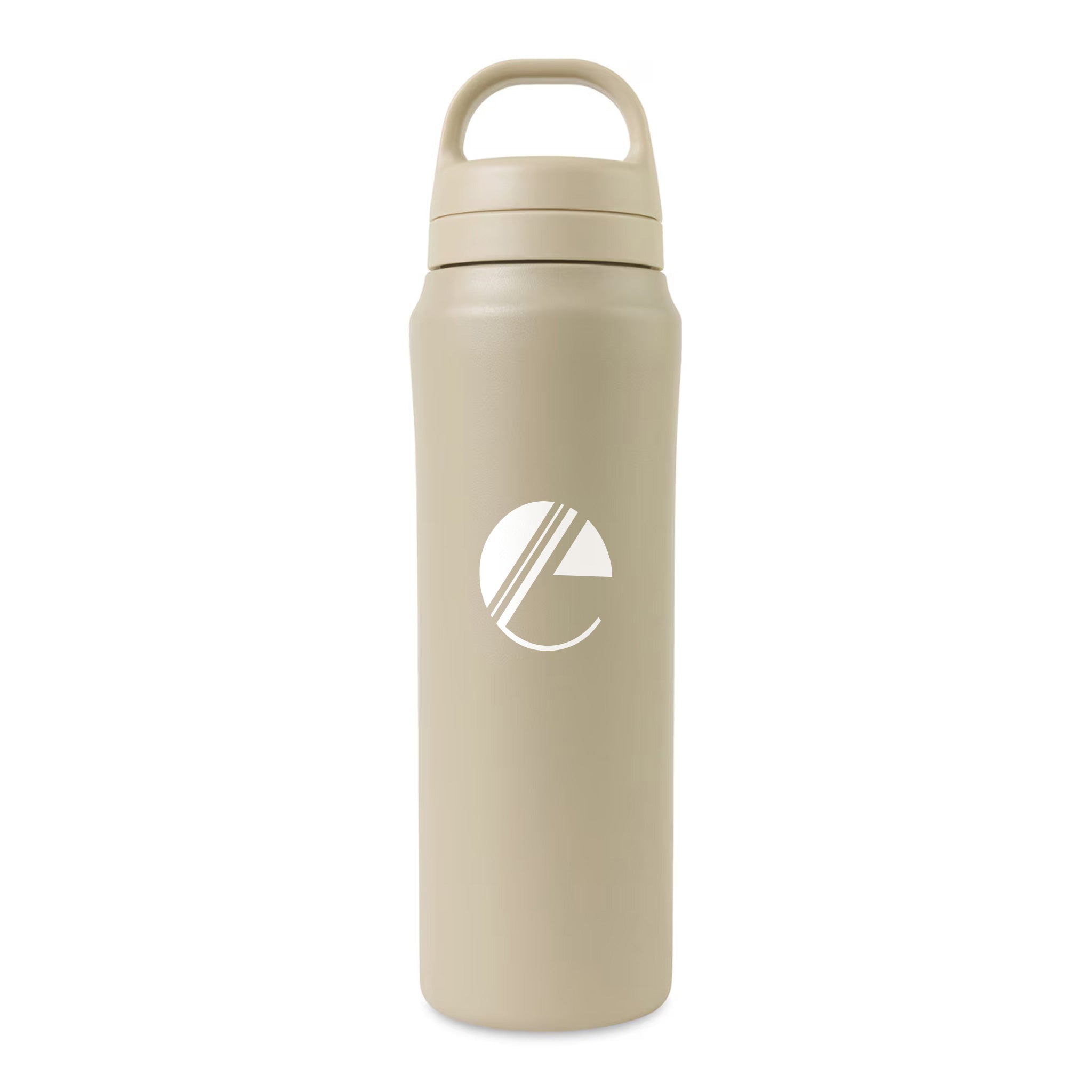 16 Oz. Aviana™ Rowan Recycled Water Bottle - Taupe  Imprinted with Logo (Q933022)