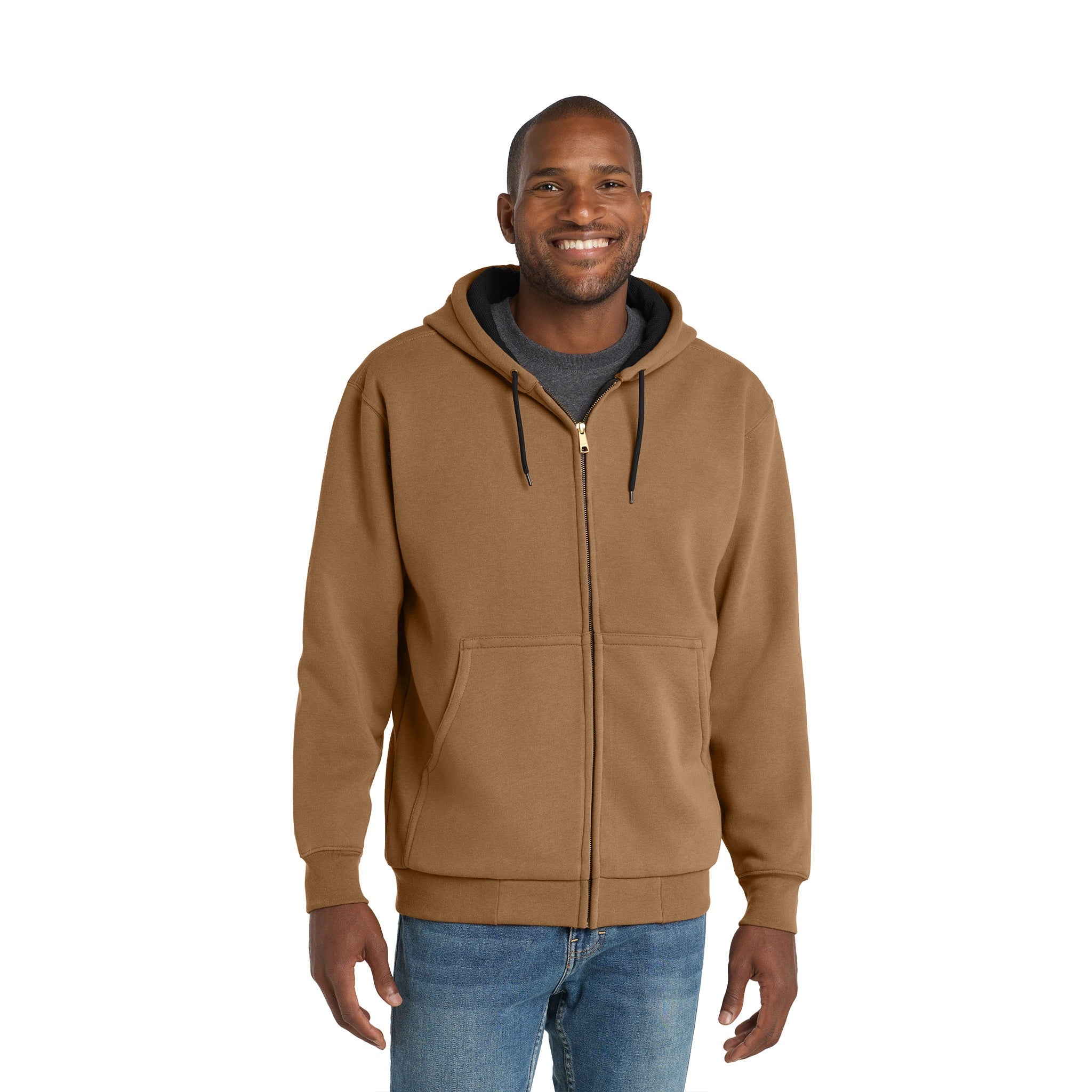 CornerStone® - Heavyweight Full-Zip Hooded Sweatshirt  Imprinted with Logo (Q933332)