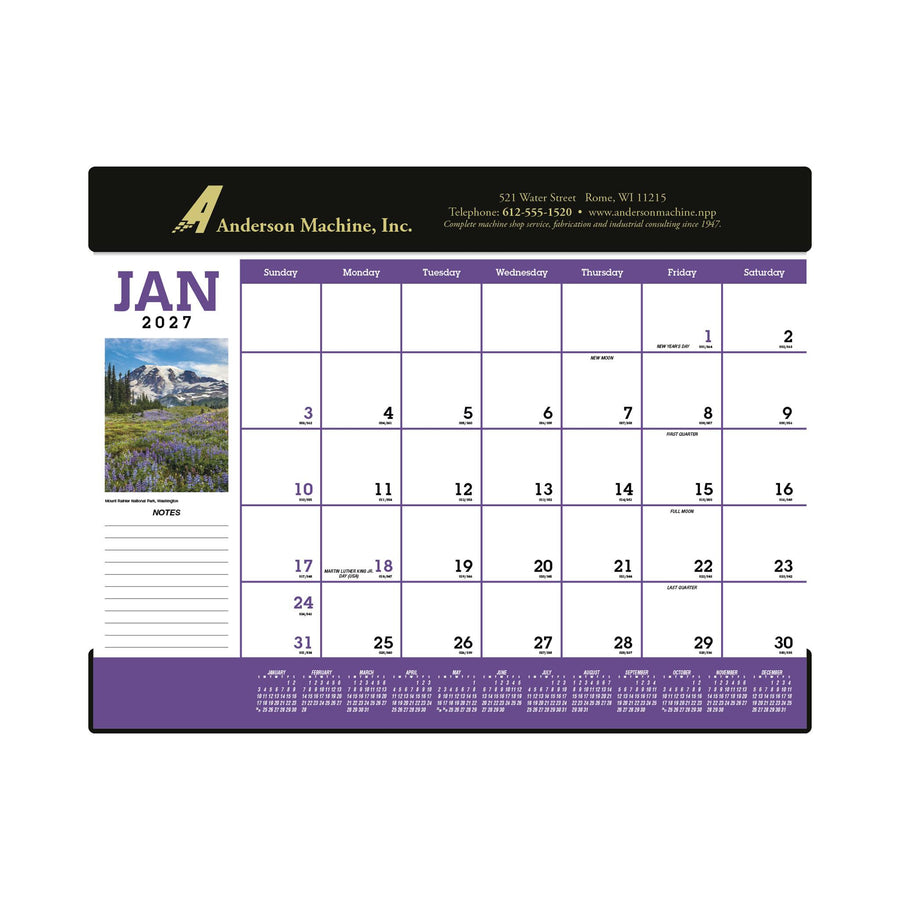 Scenic Desk Pad Calendar (Q934722)