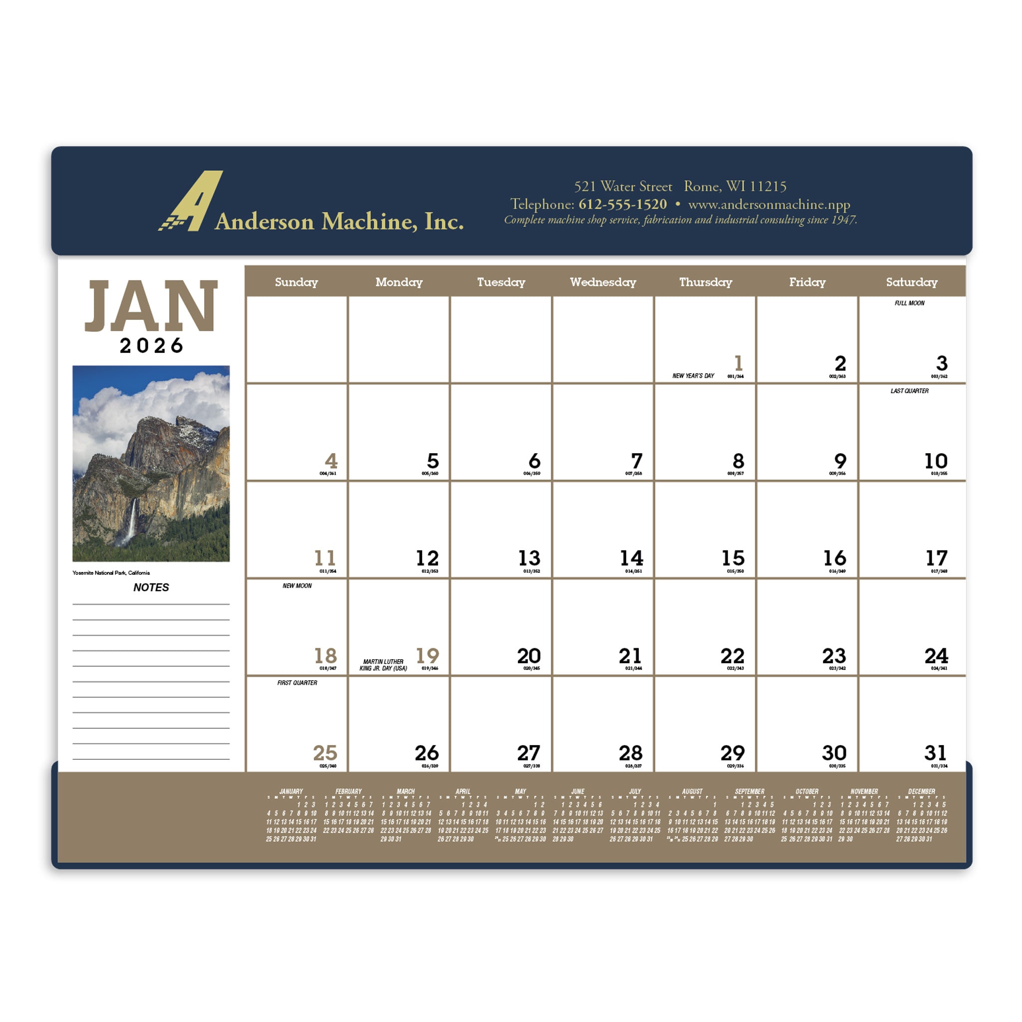 Scenic Desk Pad Calendar (Q934722)