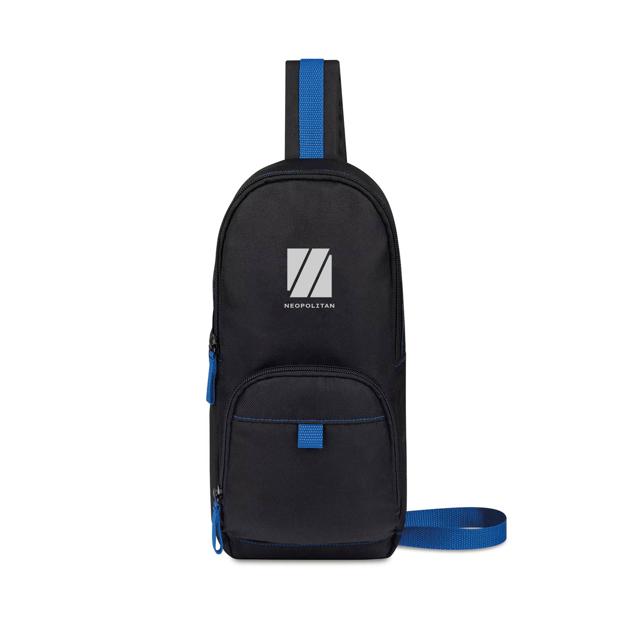 Repeat Recycled Poly Sling - Royal Blue  Imprinted with Logo (Q934822)