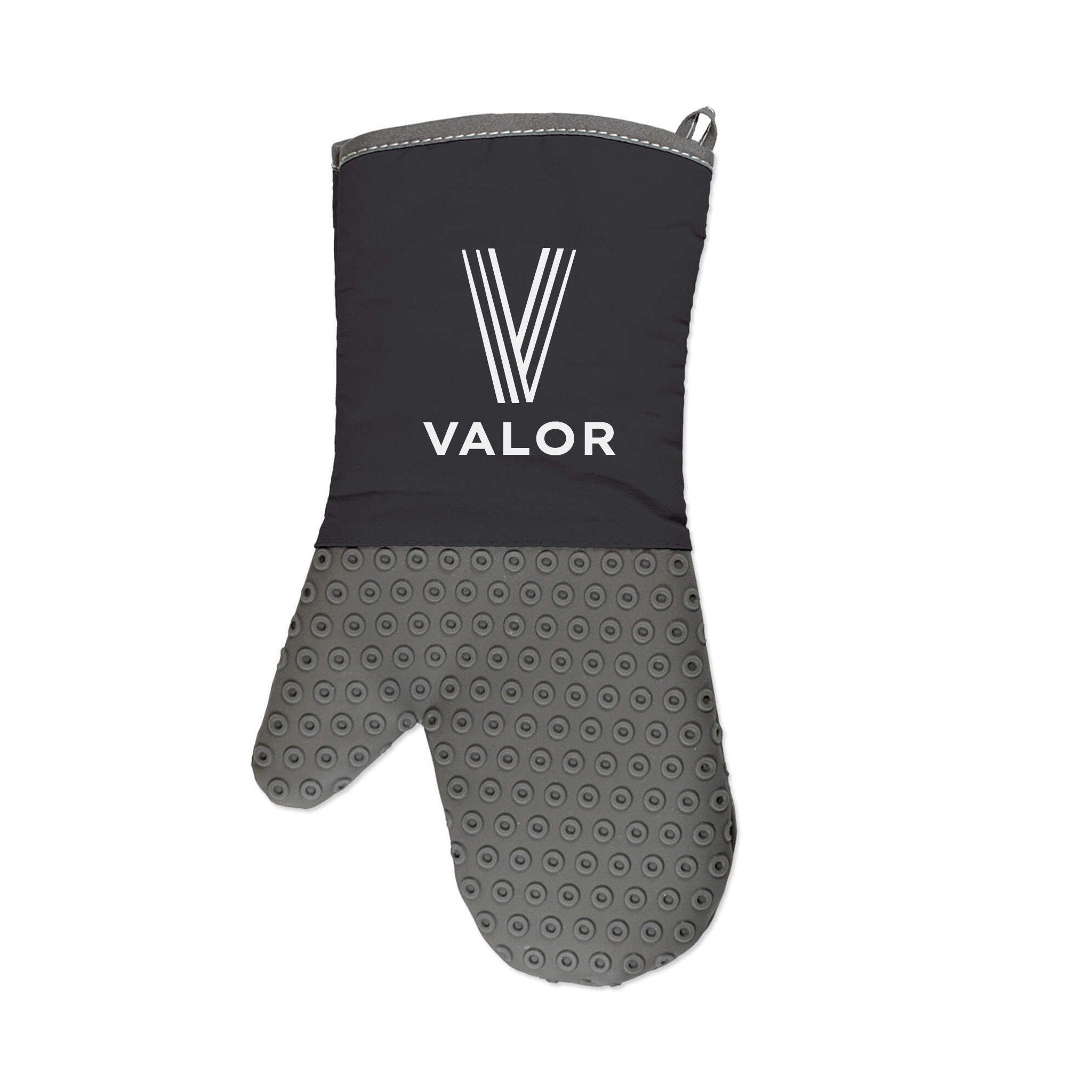 Two-Tone Silicone Oven Mitt  Imprinted with Logo (Q935432)