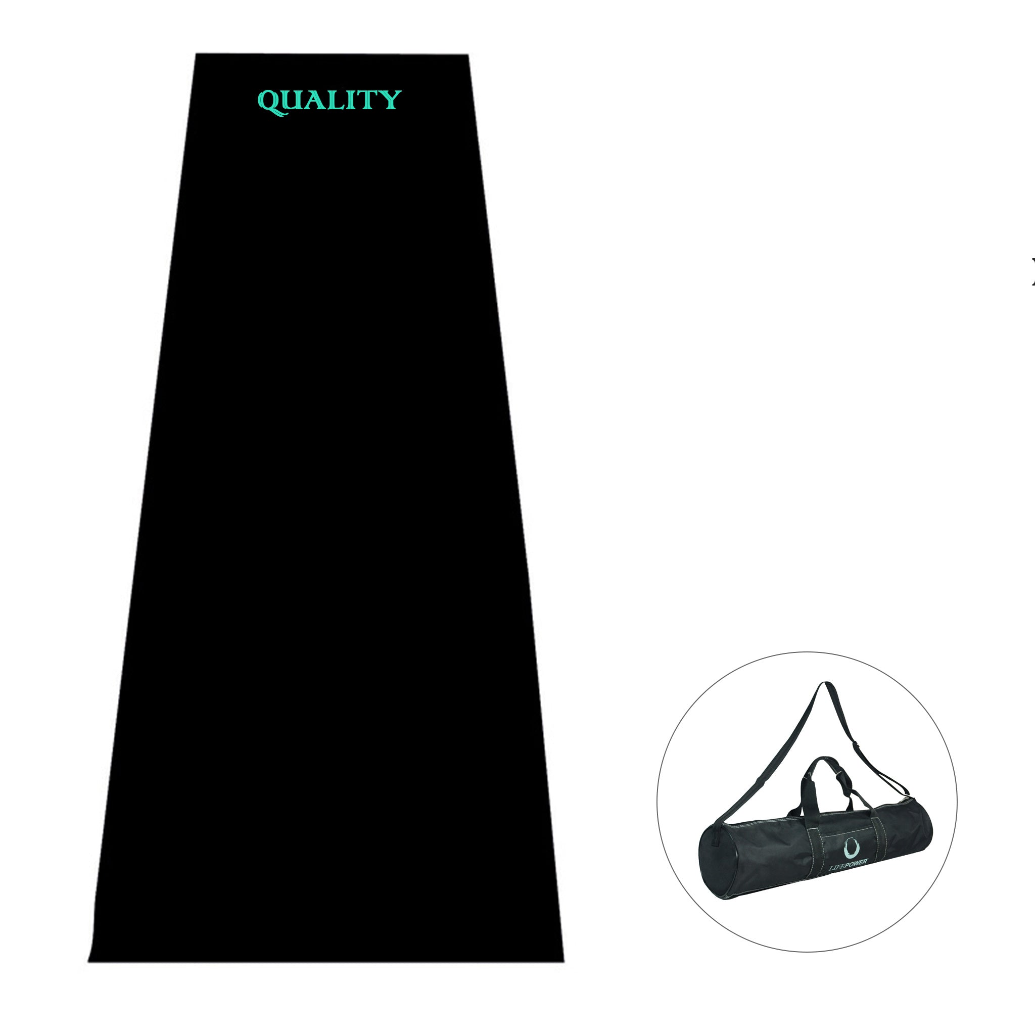The Premier Double Thickness Full Length Yoga Mat and Case (Q9365)