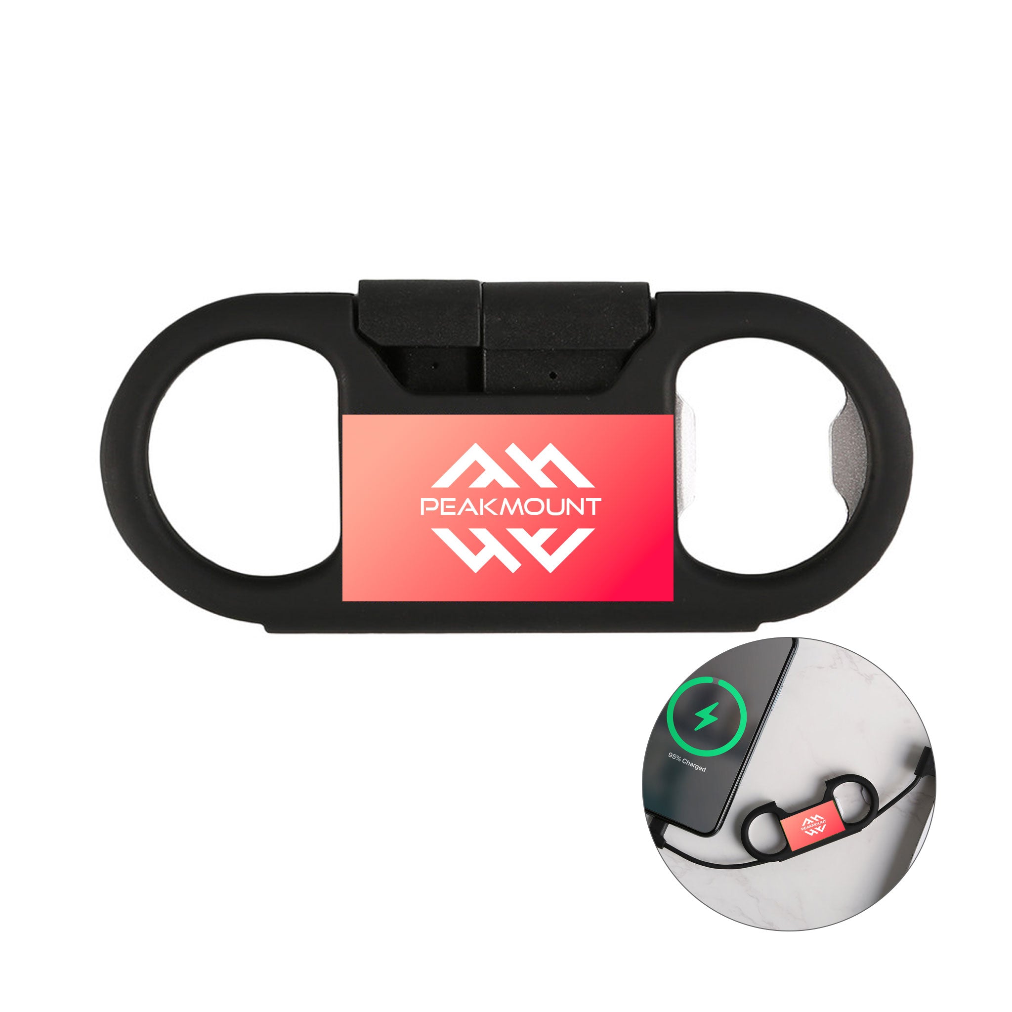 Clip Trip Charging Cable  Imprinted with Logo (Q938022)