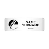 Tucson Plastic Name Badge: 0-3 Sq In.  Imprinted with Logo (Q940022)
