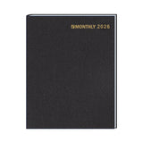 Stitched To Cover Ruled Monthly Desk Planner (Q940211)