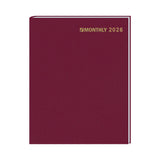 Stitched To Cover Ruled Monthly Desk Planner (Q940211)