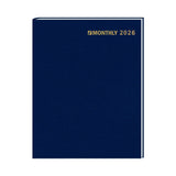 Stitched To Cover Ruled Monthly Desk Planner (Q940211)