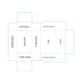 9" x 6" x 3.5" E-Flute Fold Above Box (Q941422)