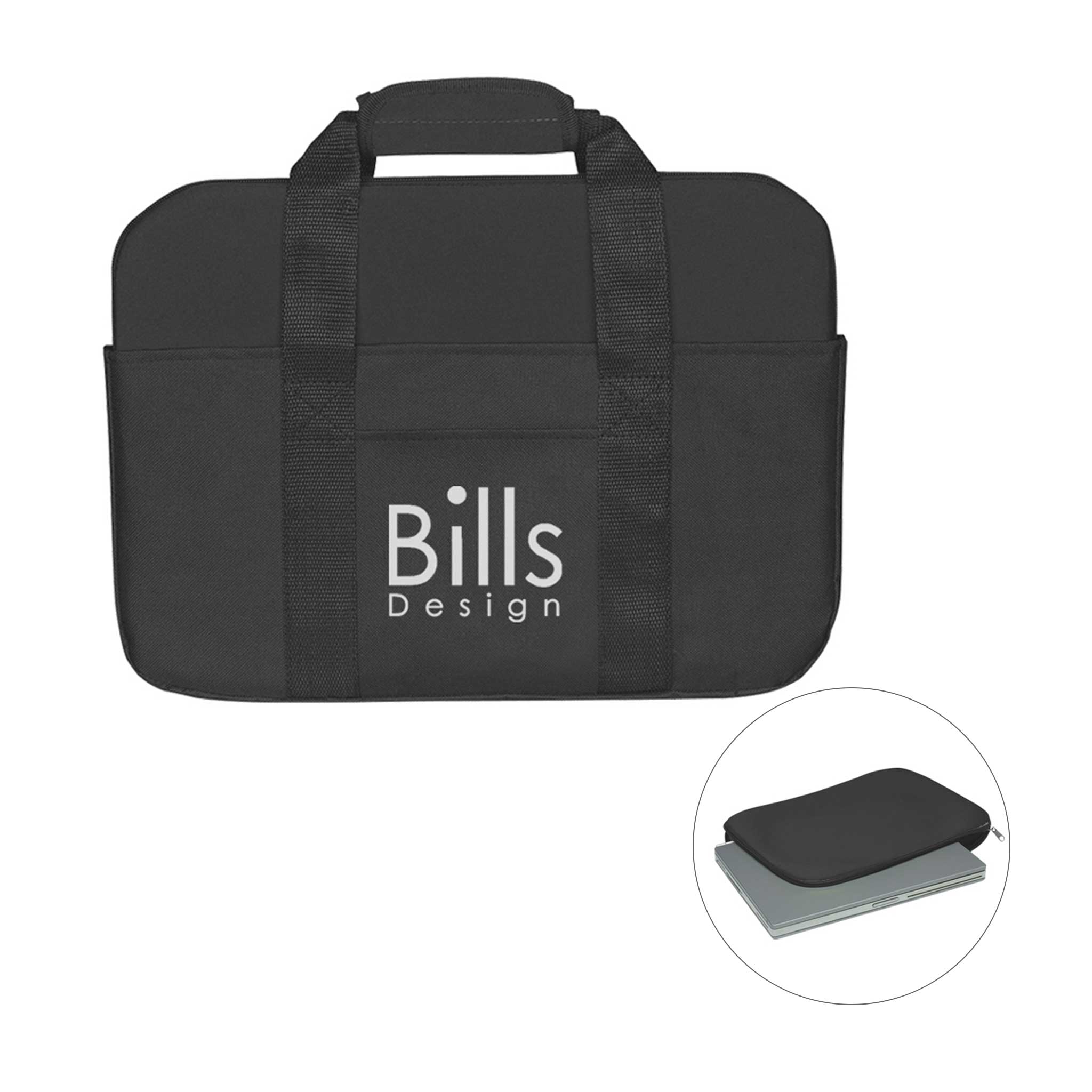 14" Silkscreen Neoprene Laptop Cases (Q941711)