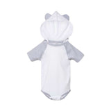 Rabbit Skins Infant Fine Jersey Raglan Bodysuit with Hood & Ears (Q942332)