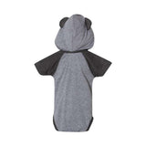 Rabbit Skins Infant Fine Jersey Raglan Bodysuit with Hood & Ears (Q942332)