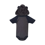 Rabbit Skins Infant Fine Jersey Raglan Bodysuit with Hood & Ears (Q942332)