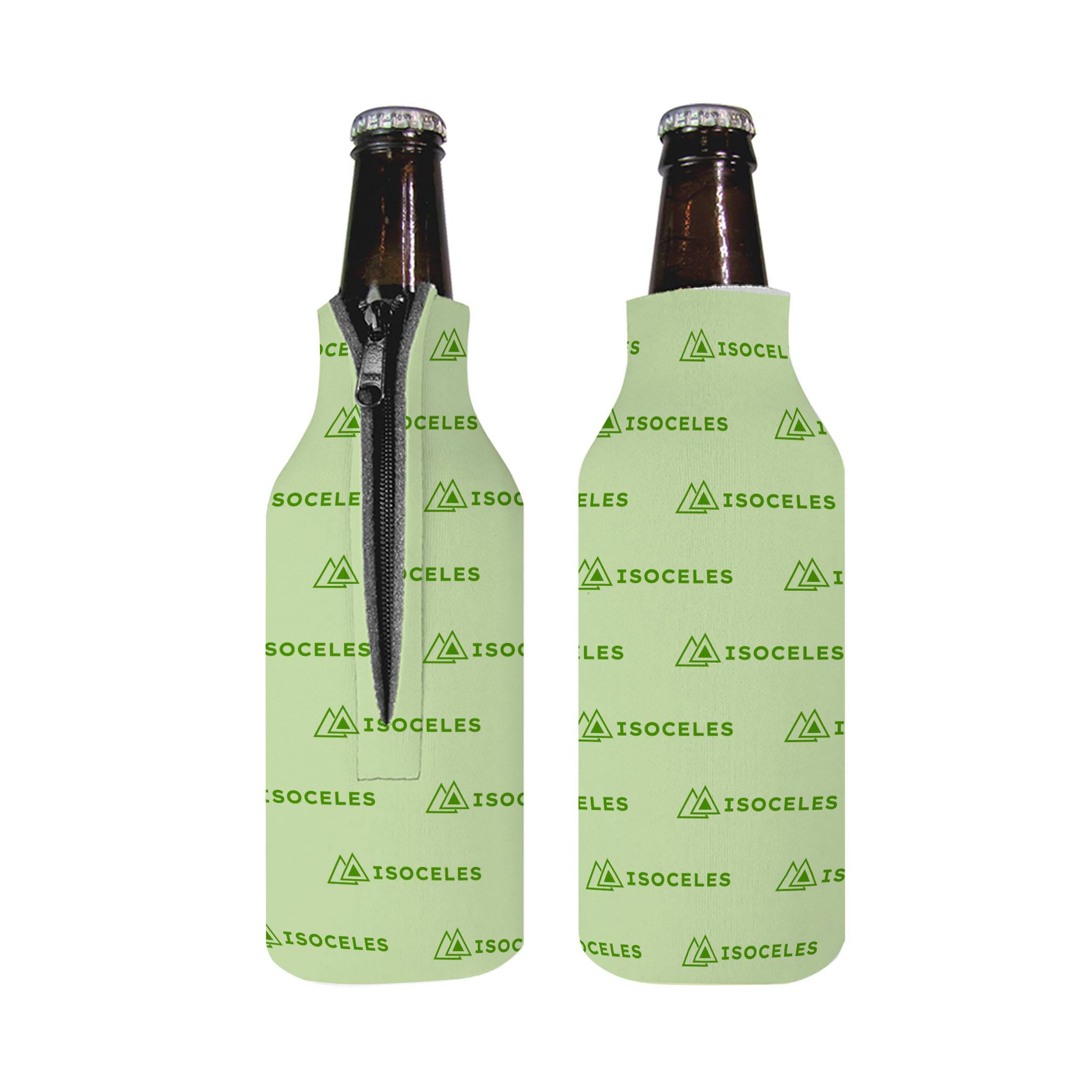 Zippered Bottle Coolies  Imprinted with Logo (Q255811)