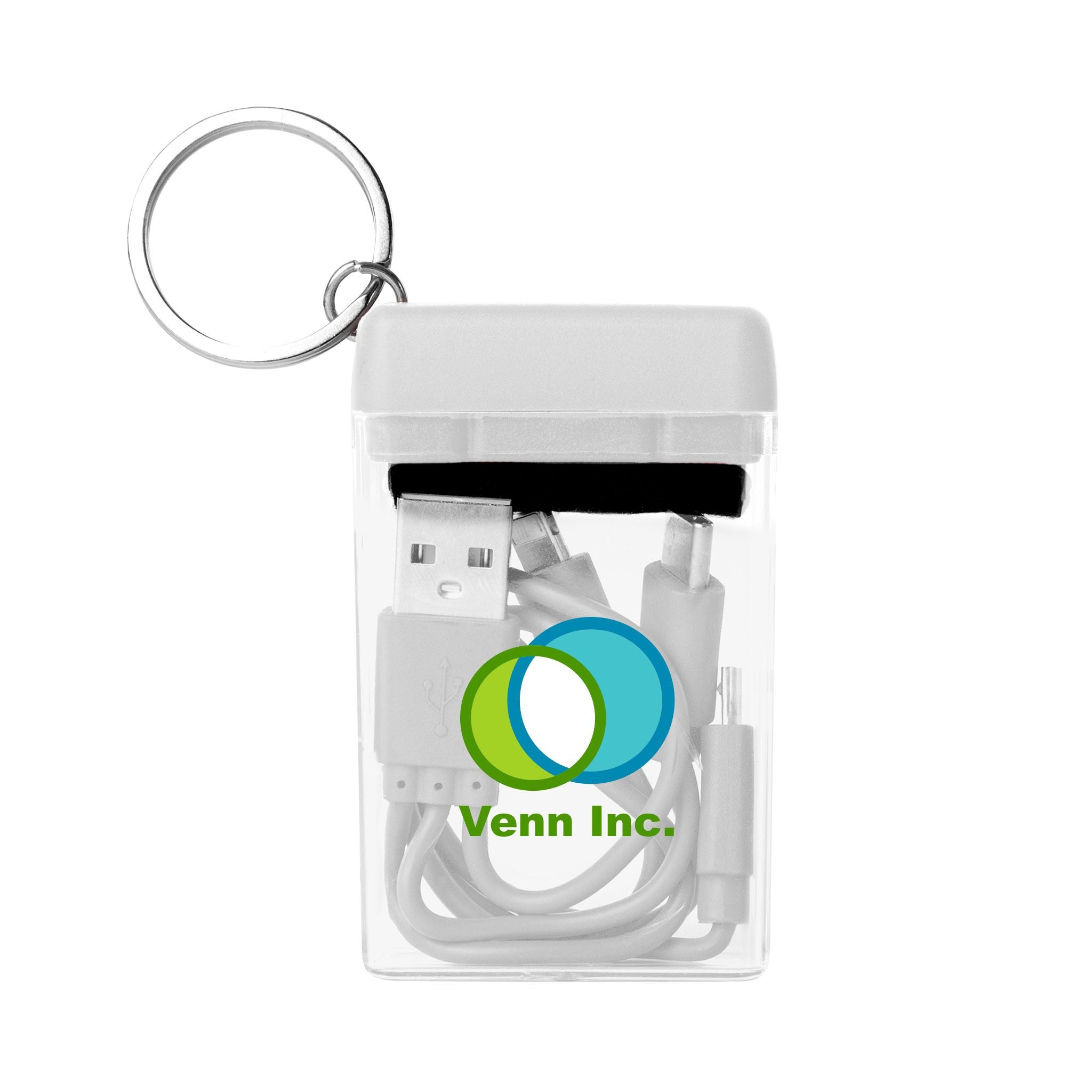 4-In-1 Charging Cable & Screen Cleaner Set  Imprinted with Logo (Q945822)
