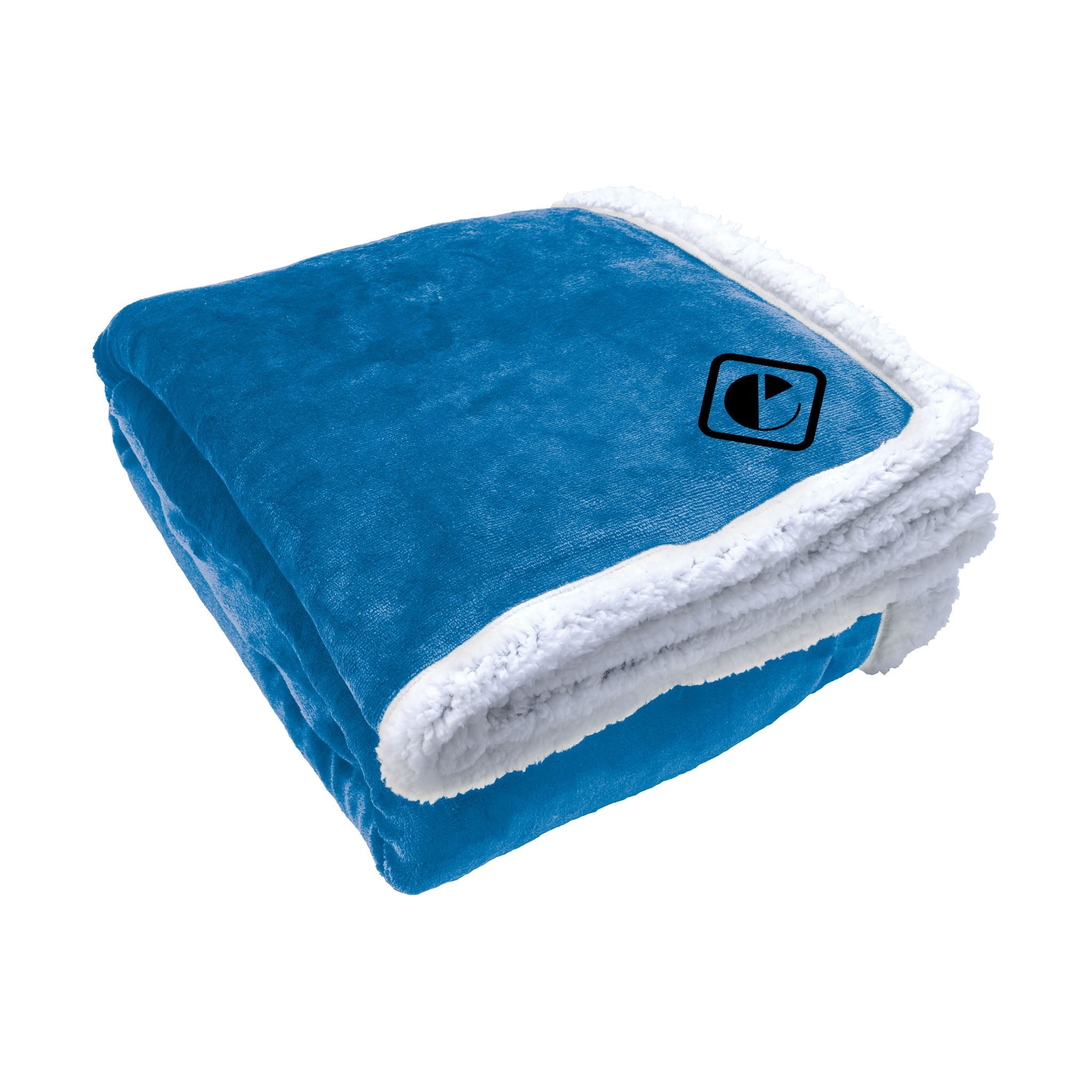 Oversize Sherpa Blanket  Imprinted with Logo (Q946622)