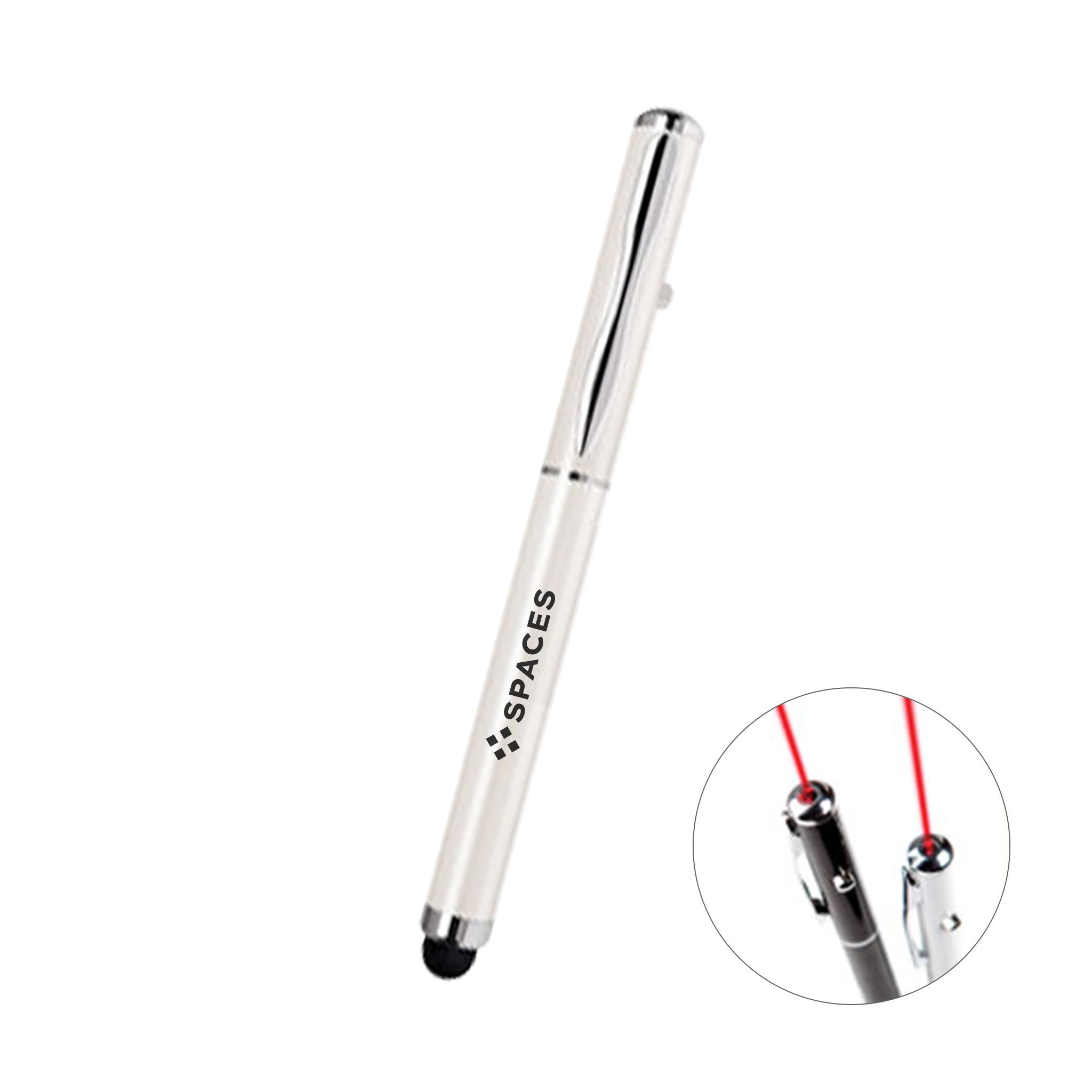 2 in 1 Soft-Touch Stylus and Laser Pointer  Imprinted with Logo (Q948222)