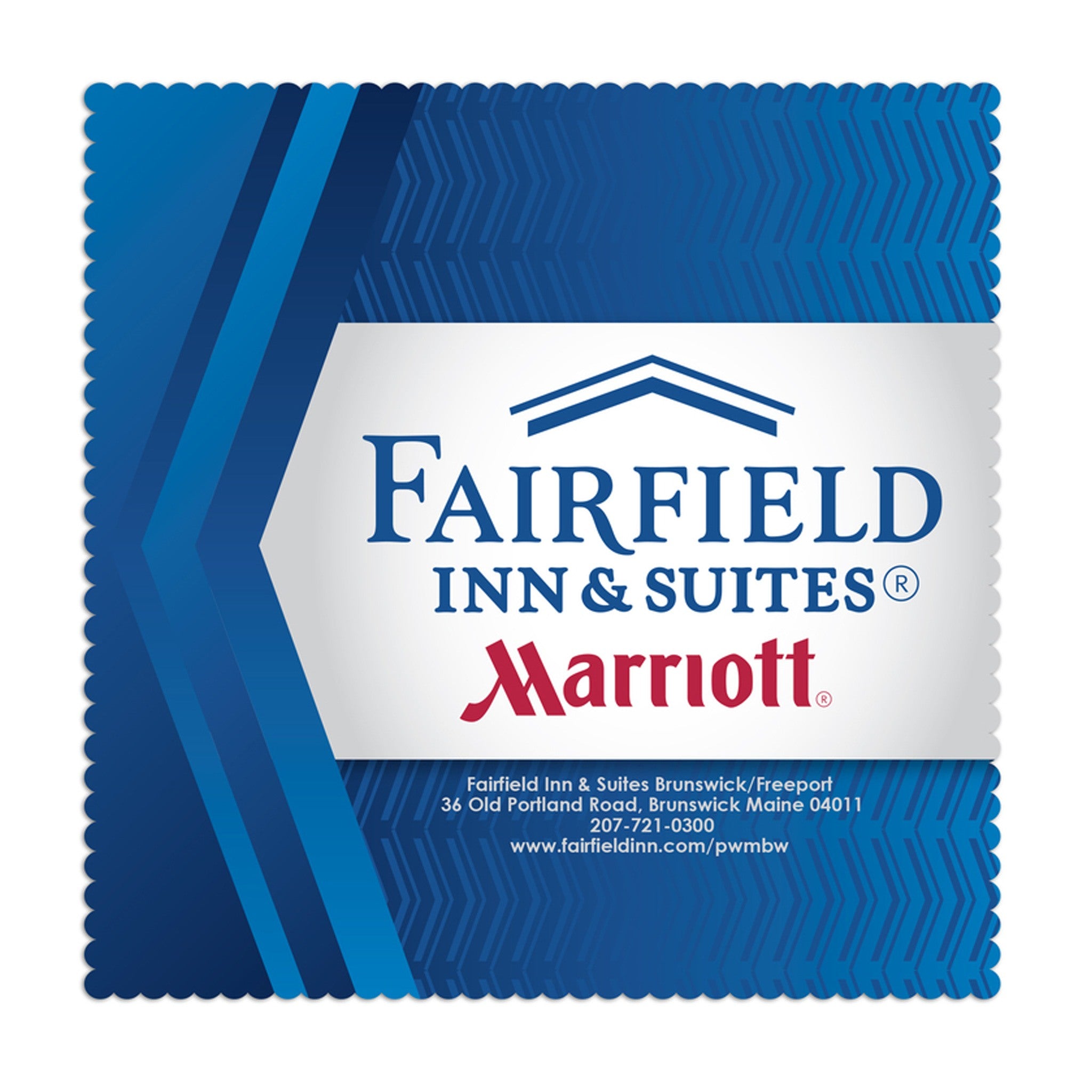 6" x 6" Petal Edge Microfiber Cloth (Q949322)