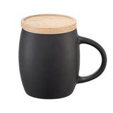 Hearth Ceramic Mugs with Wood Lid-Coaster (14 oz) (Q949411)