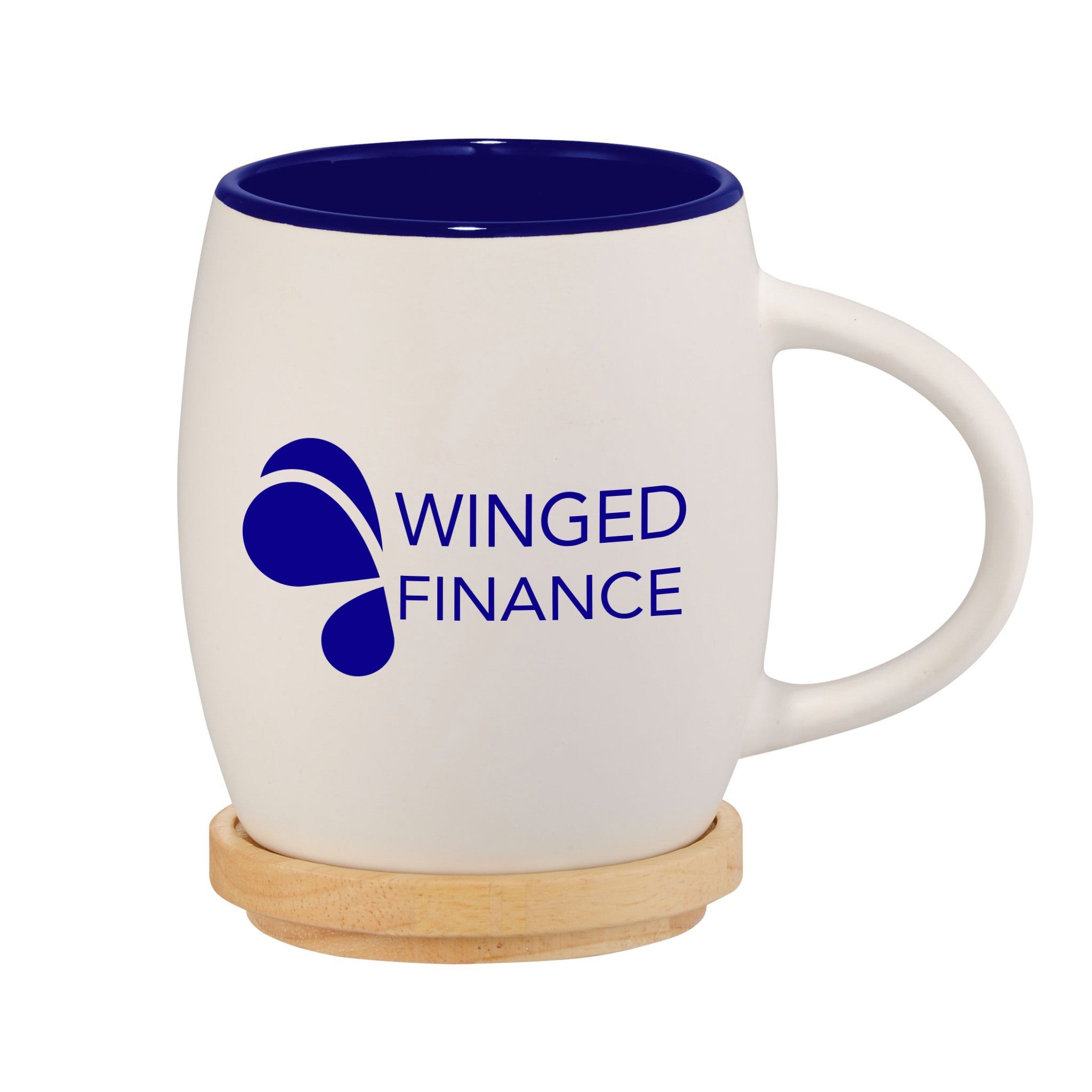Hearth Ceramic Mugs with Wood Lid-Coaster (14 oz) (Q949411)