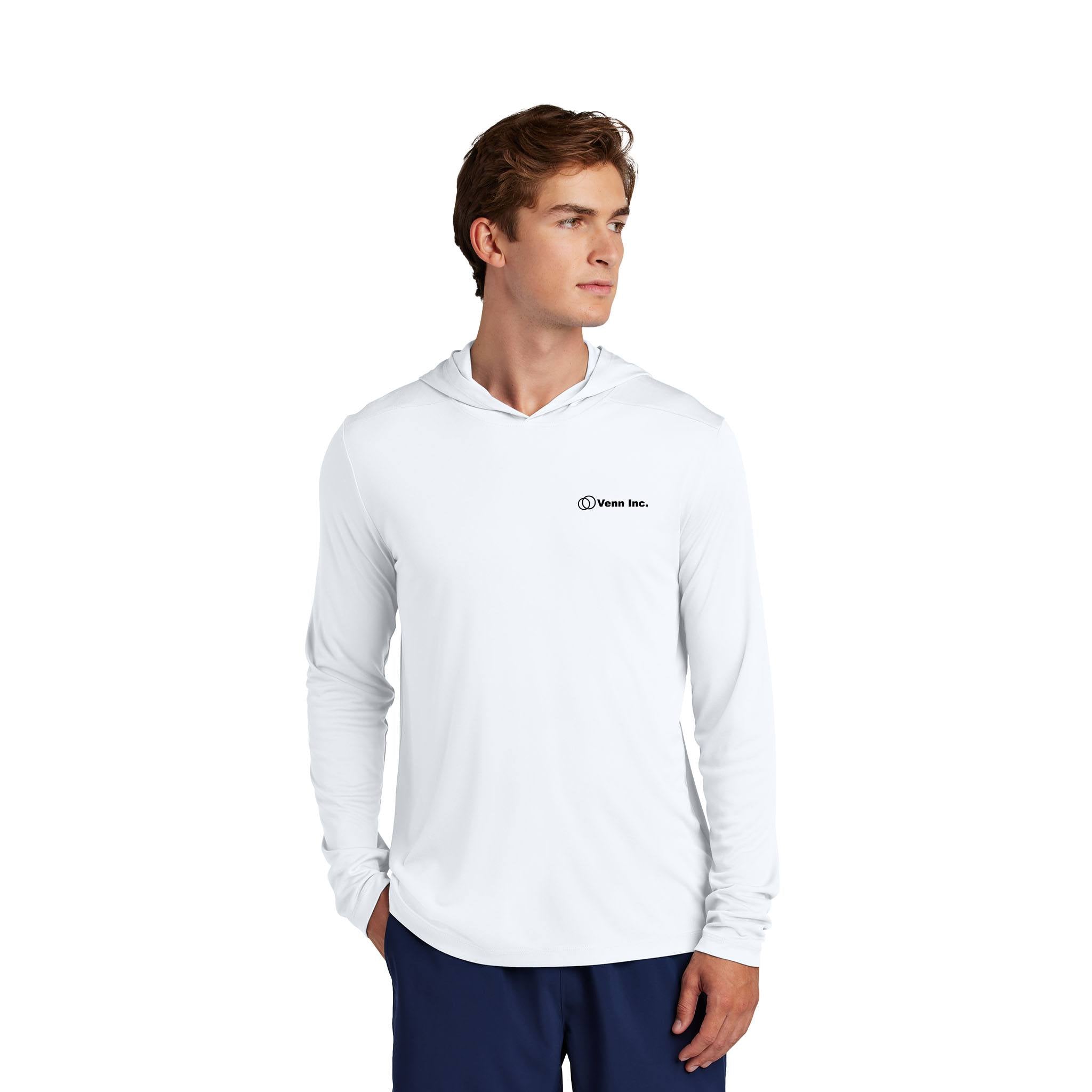 Sport-Tek® Posi-UV® Pro Long Sleeve Hoodie  Imprinted with Logo (Q949922)